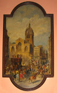 Mercat Cross and High Kirk of St Giles, J.O. Brown RSA, 1869 Mercat Cross and High Kirk of St Giles, J.O. Brown RSA, 1869